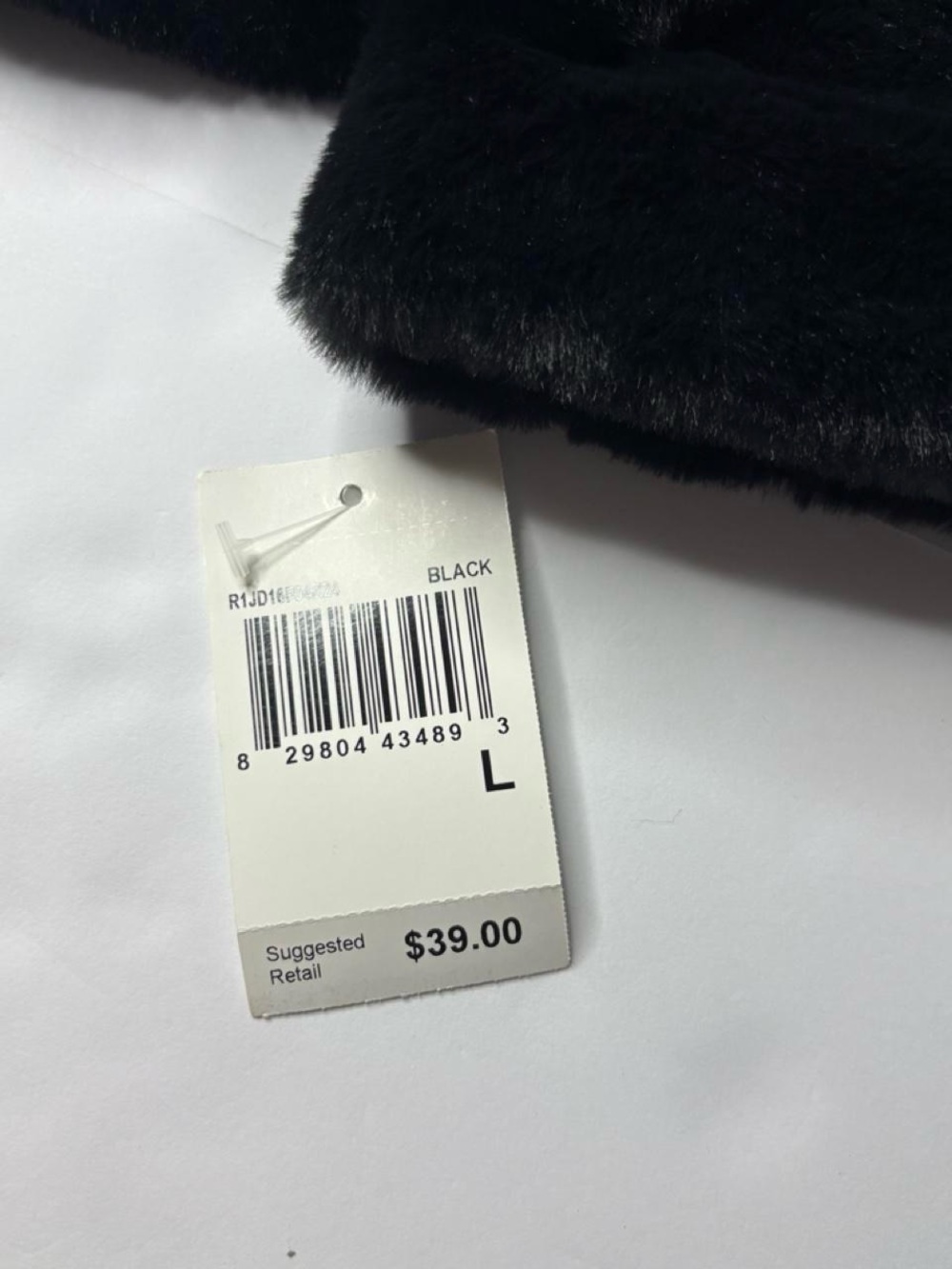 Rabbit Rabbit Rabbit Black Faux Fur Cropped Jacket - Picture 3 of 4